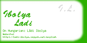 ibolya ladi business card