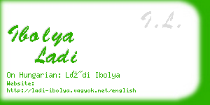ibolya ladi business card